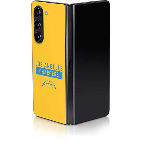 NFL Los Angeles Chargers Yellow Performance Series Galaxy Z Fold5 5G Skin